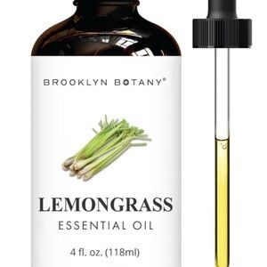 Brooklyn Botany Lemongrass Essential Oil - 4 fl. oz. Amber Bottle NWT